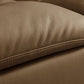 Contemporary 43.3" Wide Solid Color Faux Leather Flared Arm Sofa