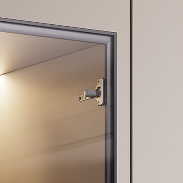 ESPETTAMENTO DI LEGNO CONTEMPOURANO PERSOGLIO DI VETRO VISUALIZZAZIONE CONTENE