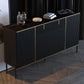 Glamstil Buffet Sideboard Sintered Stone Top Server mit Tür und Schublade für Wohnzimmer