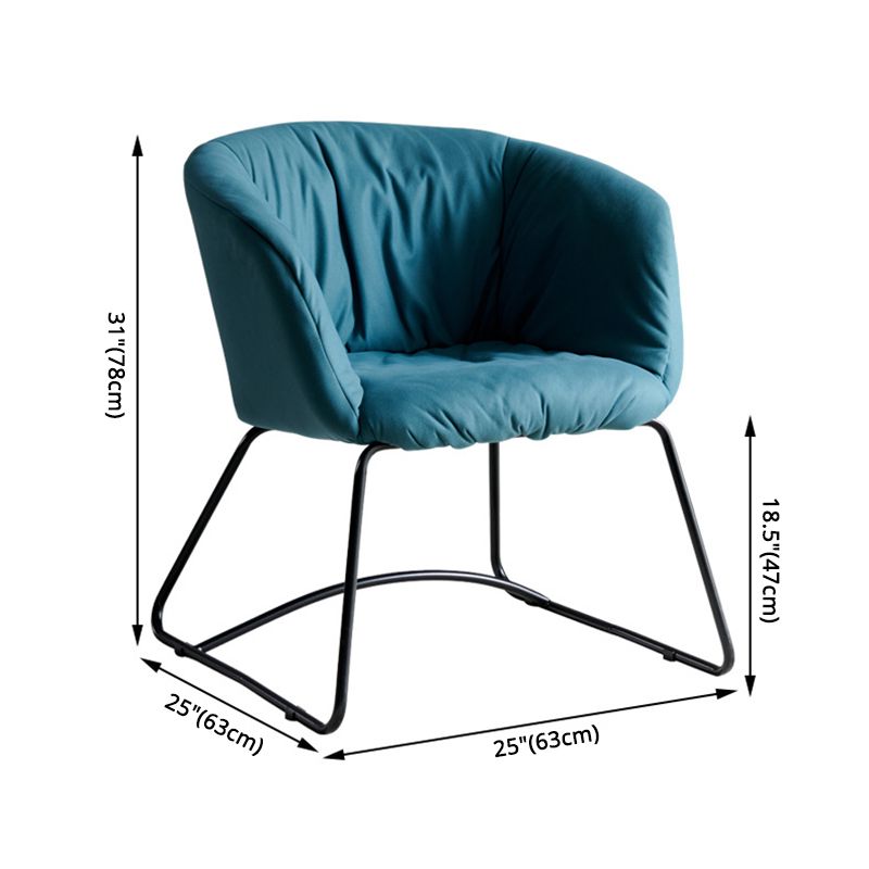 Modern Black Solid Back Dining Arm Chair Metal Kitchen Dining Arm Chair Clearhalo ' kitchen&dining_furn' 'Dining Chairs' 'Dining Tables & Seating' 'dining_chair' 'furn' 'furn_dining_chair' 'Furniture' 'furniture_dining_chair' 'Kitchen & Dining Furniture' 'kitchen' 1200x1200_a2615e7b-2073-4173-8360-292e08ef5bdf