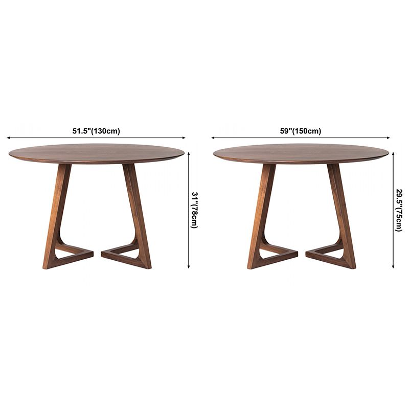 Pine Solid Wood Dining Table Contemporary Dinner Room Table with Double Pedestal Clearhalo ' dining_table' 'Dining Tables & Seating' 'Dining Tables' 'furn' 'furn_dining_table' 'Furniture' 'furniture_dining_table' 'Kitchen & Dining Furniture' 'kitchen&dining_furn' 'kitchen' 'kitchen_dining_table' 1200x1200_a262e029-f68d-436d-8534-06847d153987