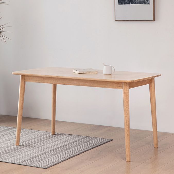 Contemporary Solid Wood Top Dining Set with 4 Legs Fixed Table Dinette Set for Restaurant Clearhalo 'Dining Room Sets' 'Dining Tables & Seating' 'dining_room_set' 'furn' 'furn_dining_room_set' 'Furniture' 'furniture_dining_room_set' 'Kitchen & Dining Furniture' 'kitchen&dining_furn' 'kitchen' 1200x1200_a2645c67-a7a3-4faa-8c69-5b698575eb6b