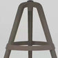 Scandinavian Swivel Bucket Bar Stool Plastic Armless Bar Stool with  with 3 Legs