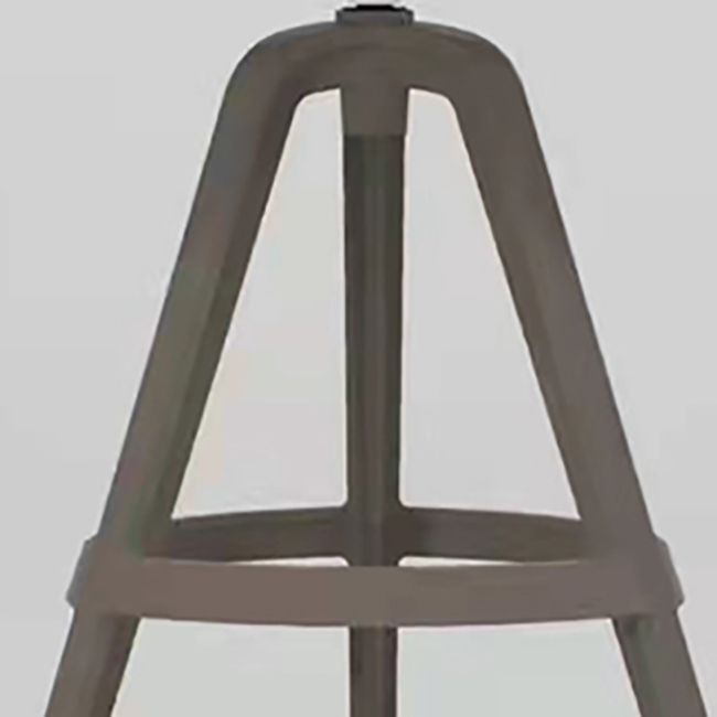 Scandinavian Swivel Bucket Bar Stool Plastic Armless Bar Stool with  with 3 Legs