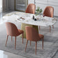 Glam 1/4/5/7 Pieces Dining Set Sintered Stone Dining Table Set with PU Leather Chairs Clearhalo 'Dining Room Sets' 'Dining Tables & Seating' 'dining_room_set' 'furn' 'furn_dining_room_set' 'Furniture' 'furniture_dining_room_set' 'Kitchen & Dining Furniture' 'kitchen&dining_furn' 'kitchen' 1200x1200_a265dca3-de25-40d8-b0c0-6083d243258f