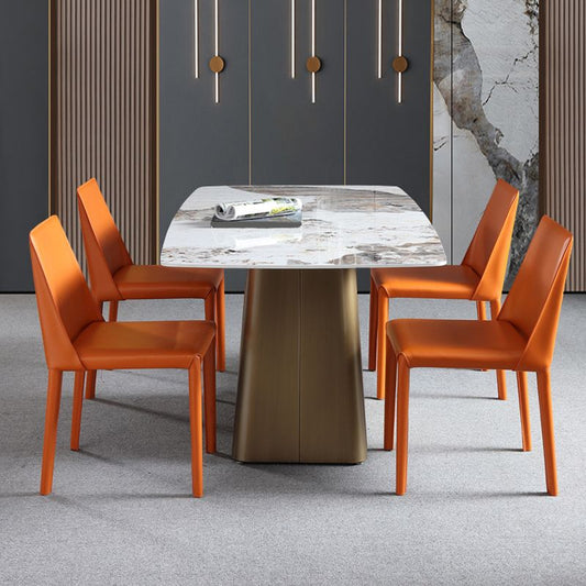 1/4/5/7 Pcs Metal Glam Style Dining Room Set with Rectangle Table Dining Set Clearhalo 'Dining Room Sets' 'Dining Tables & Seating' 'dining_room_set' 'furn' 'furn_dining_room_set' 'Furniture' 'furniture_dining_room_set' 'Kitchen & Dining Furniture' 'kitchen&dining_furn' 'kitchen' 1200x1200_a2684154-a570-4a33-b41e-03359df510c2