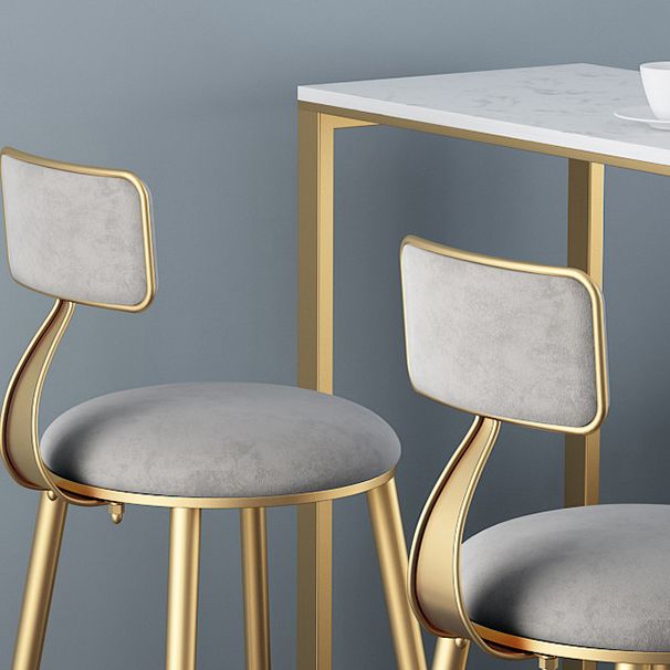 Bartisch-Set aus Kunstmarmor, 1/2/3-teilig, Glamour-Rechteck-Bistro-Set für das Esszimmer