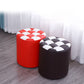 Color Block Ottoman Faux Leather Stain Resistant Cylinder Shape Pouf Ottoman Clearhalo 'furn' 'furn_ottomans_poufs' 'Furniture' 'Living Room Furniture' 'Ottomans & Poufs' 'ottomans_poufs' 1200x1200_a2692dc6-05e9-4e1d-898a-585d9a669ad7