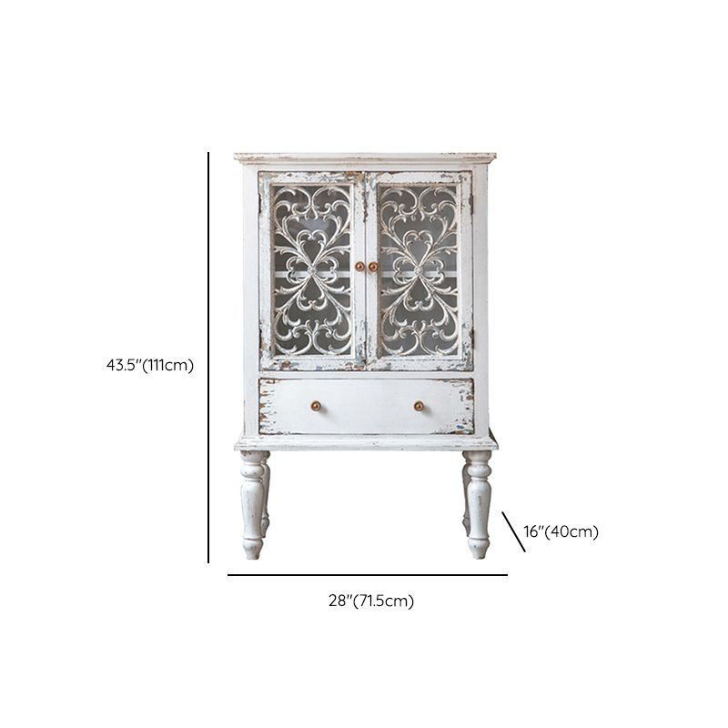 Tradizionale in legno in legno massiccio Porte in vetro armadio con le porte con porte