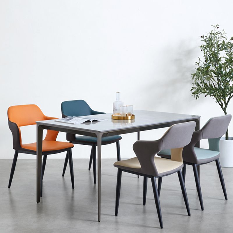 Minimalist Style Upholstered Side Chairs Open Back Arm Side Chairs for Home Clearhalo ' kitchen&dining_furn' 'Dining Chairs' 'Dining Tables & Seating' 'dining_chair' 'furn' 'furn_dining_chair' 'Furniture' 'furniture_dining_chair' 'Kitchen & Dining Furniture' 'kitchen' 1200x1200_a26ab17f-5ce6-42cb-a1b2-b24e4dee2735