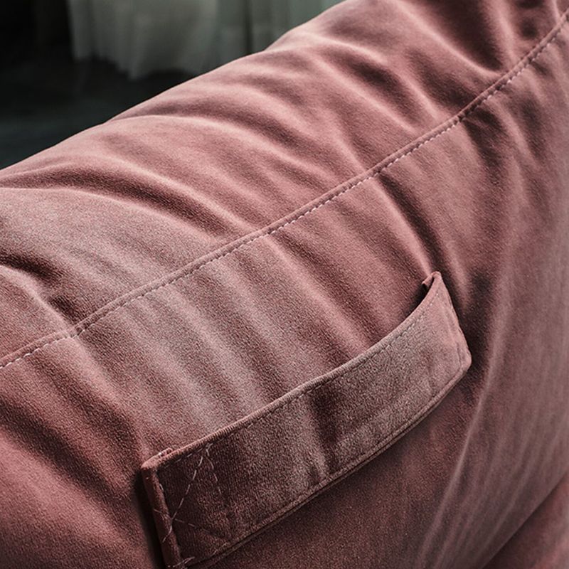 Arms Included Velvet Armchair with Sewn Pillow Back, 35.43" W √ó 39.37" L √ó 25.59" H Clearhalo 'Accent Chairs' 'accent_chairs' 'Chairs & Seating' 'furn' 'furn_accent_chairs' 'Furniture' 'Living Room Furniture' 1200x1200_a26c21b3-ccf2-44b3-b4cd-c6e6fc3eb8cf