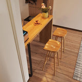 Modern Rectangle Pub Dining Set 1/2/3 Pieces Solid Wood Counter Table