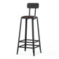 Industrial Armless Counter Stool Iron Cafe Bar Stool with Leather Cushion and Pedal Clearhalo 'Bar Furniture' 'Bar Stools' 'bar_stools' 'furn' 'furn_bar_stools' 'Furniture' 'furniture_bar_stools' 'Kitchen & Dining Furniture' 1200x1200_a2714579-2588-4e43-9c1a-753cb8ab4a93