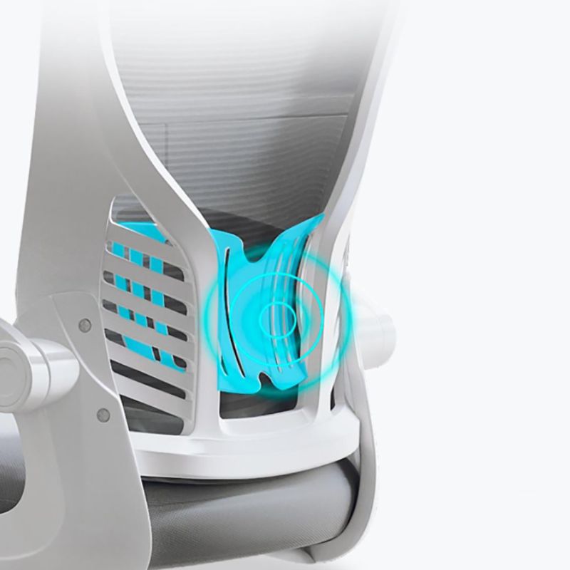 High Back Mesh Bureau stoel in hoogte verstelbare gewatteerde wapenstoel met wielen