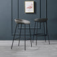 Contemporary Faux Leather Counter Stool Counter Height Bar Stool with Footrest Clearhalo 'Bar Furniture' 'Bar Stools' 'bar_stools' 'furn' 'furn_bar_stools' 'Furniture' 'Kitchen & Dining Furniture' 1200x1200_a2719b59-afdd-4878-8707-2839197a8f4e