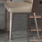 Faux Leather Dining Chairs Modern Parsons Armless Chair for Dining Room