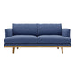 Modern 29.52" H Cotton Blend Wood Frame Recessed Arm Loveseat Clearhalo 'furn' 'furn_sofas' 'Furniture' 'Living Room Furniture' 'Sofa' 'sofas' 1200x1200_a273472b-defb-4494-849f-95233deb2a51
