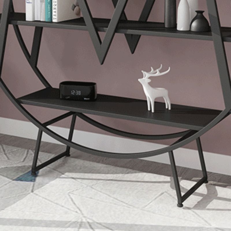 Glam 4 Shelves Bookcase Etagere Metal Open Back Bookshelf with Shelves Clearhalo 'Bookcases' 'furn' 'furn_bookcases' 'Furniture' 'Office Furniture' 1200x1200_a2745080-0ca7-48e7-a58c-55dbceacbc3c