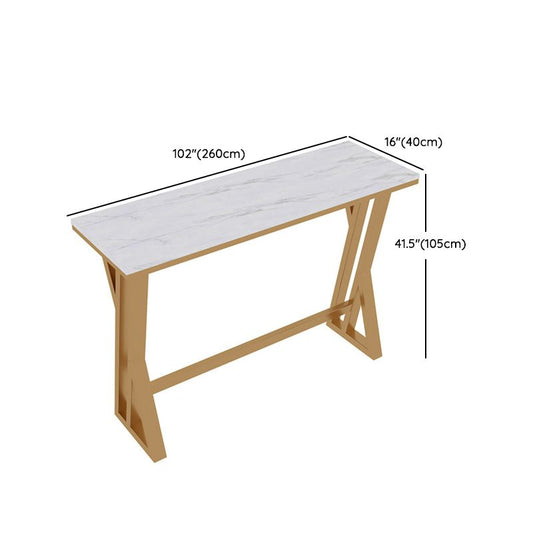 Glam Rectangle Pub Table Set 1/2/5 Pieces Faux Marble Pub Set for Indoor Clearhalo 'Bar Furniture' 'furn' 'furn_home_bar_bar_sets' 'Furniture' 'Home Bars & Bar Sets' 'home_bar_bar_sets' 'Kitchen & Dining Furniture' 1200x1200_a2769b78-359c-4c64-af84-a4fdbbcf0947