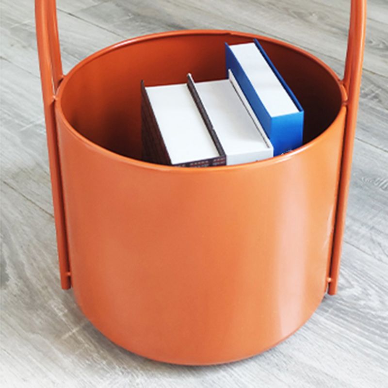 Mid-Century Tray Top Side End Table Metal Corner Table for Living Room