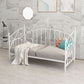 Luxurious Open-Frame Bed 45.28-inch High Metal Child's Bed with Headboard