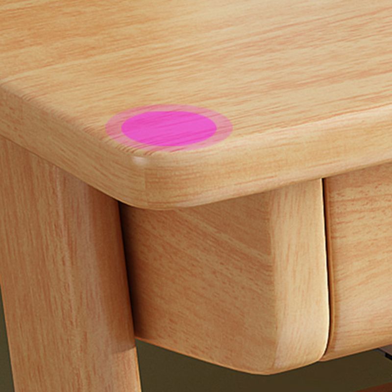 Rectangular Shaped Office Laptop Table Reversible in Natural Writing Desk With 1/2 Drawers Clearhalo 'furn' 'furn_office_desk' 'Furniture' 'Office Desks' 'Office Furniture' 'office_desk' 1200x1200_a27a1692-265d-41c0-8228-73988535a271