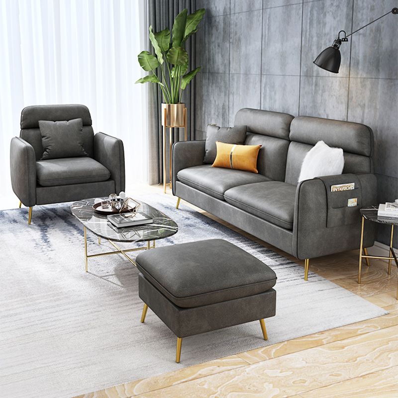 Glam cousu oreiller dos carré armoir salon canapé en cuir