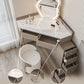 Slate Top Makeup Vanity Set with Drawers, Glam Makeup Vanity Desk Table Clearhalo 'Bedroom Furniture' 'furn' 'furn_makeup_vanities' 'Furniture' 'Makeup Vanities' 'makeup_vanities' 1200x1200_a27bb8ad-7795-4ce9-9b5c-cedaee7c5168