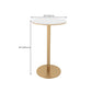 Glam Pub Height Dining Table Stone Top Pub Table for Living Room