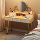 Scandinavian Wooden Dressing Table Mirror Make-up Vanity with Drawers Clearhalo 'Bedroom Furniture' 'furn' 'furn_makeup_vanities' 'Furniture' 'Makeup Vanities' 'makeup_vanities' 1200x1200_a27e824d-2f4a-4d6f-9fc9-9fde917a9632