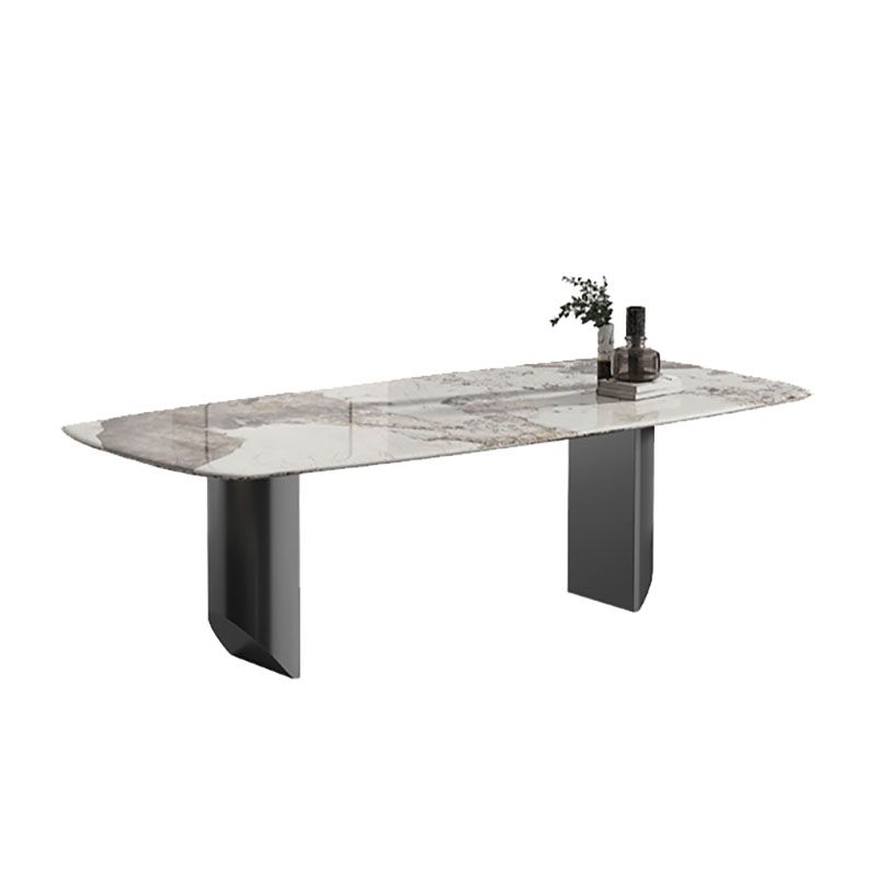 1/2/5/6/7 Pieces Dining Set Modern Sintered Stone Dining Table set with Leather Chairs Clearhalo 'Dining Room Sets' 'Dining Tables & Seating' 'dining_room_set' 'furn' 'furn_dining_room_set' 'Furniture' 'furniture_dining_room_set' 'Kitchen & Dining Furniture' 'kitchen&dining_furn' 'kitchen' 1200x1200_a280517b-37bc-4bd0-8ef5-873b341ba1d2