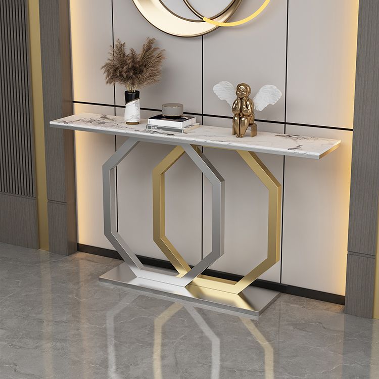 Glamkonsole Akzenttisch Antikes Finishsofa in Stein