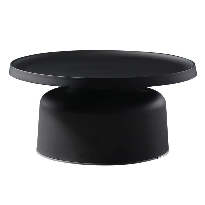 Metallic Sockel Endtabelle Mitte des Jahrhunderts runder Seitentisch