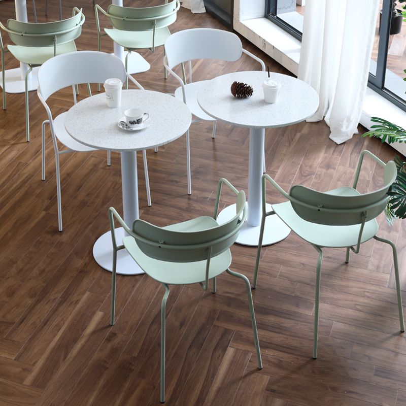 Industrial Style Dining Table Pedestal Dining Room Collection ,23.6"L x 23.6''W x 29.5"H Clearhalo ' dining_table' 'Dining Tables & Seating' 'Dining Tables' 'furn' 'furn_dining_table' 'Furniture' 'furniture_dining_table' 'Kitchen & Dining Furniture' 'kitchen&dining_furn' 'kitchen' 'kitchen_dining_table' 1200x1200_a286b669-86eb-4fab-a55b-7f511a9c5a22