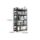Etagere Bookshelf 15.7" H X 72" W Modern Metal Open Bookcase