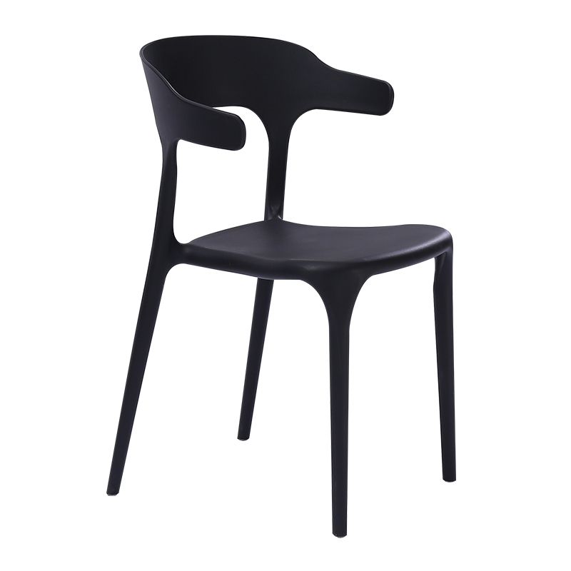 Plastic Dining Arm Chairs Kitchen Open Back Stackable Armchairs Indoor Clearhalo ' kitchen&dining_furn' 'Dining Chairs' 'Dining Tables & Seating' 'dining_chair' 'furn' 'furn_dining_chair' 'Furniture' 'furniture_dining_chair' 'Kitchen & Dining Furniture' 'kitchen' 1200x1200_a28923bc-fc87-470e-aac6-6ada5fe6cd15