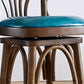 Contemporary Indoor Wood Barstool Swivel Footrest Armed Bar Stool
