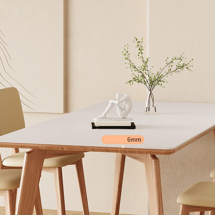 Medieval Modern Stone Dinette Table 4 Legs Dining Table for Kitchen Clearhalo 'Dining Tables & Seating' 'Dining Tables' 'dining_table' 'furn' 'furn_dining_table' 'Furniture' 'Kitchen & Dining Furniture' 1200x1200_a28acad0-99a3-4ac9-854b-2589170b673f