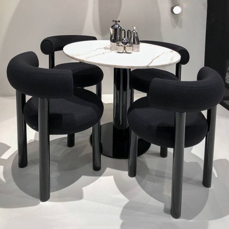 Contemporary Upholstered Armless Dining Chairs Open Back Dining Side Chairs for Home Clearhalo ' kitchen&dining_furn' 'Dining Chairs' 'Dining Tables & Seating' 'dining_chair' 'furn' 'furn_dining_chair' 'Furniture' 'furniture_dining_chair' 'Kitchen & Dining Furniture' 'kitchen' 1200x1200_a28af2a5-01bb-4b7e-9667-12cb68e26a3f