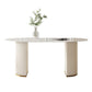 Juego de comedor Glam Oval Stone 1/4/5/7 piezas, muebles de comedor para el hogar