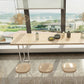 Juego de mesa de Bar de madera maciza, mesa de Bar rectangular moderna de 1/2/5/6 piezas con taburetes sin respaldo