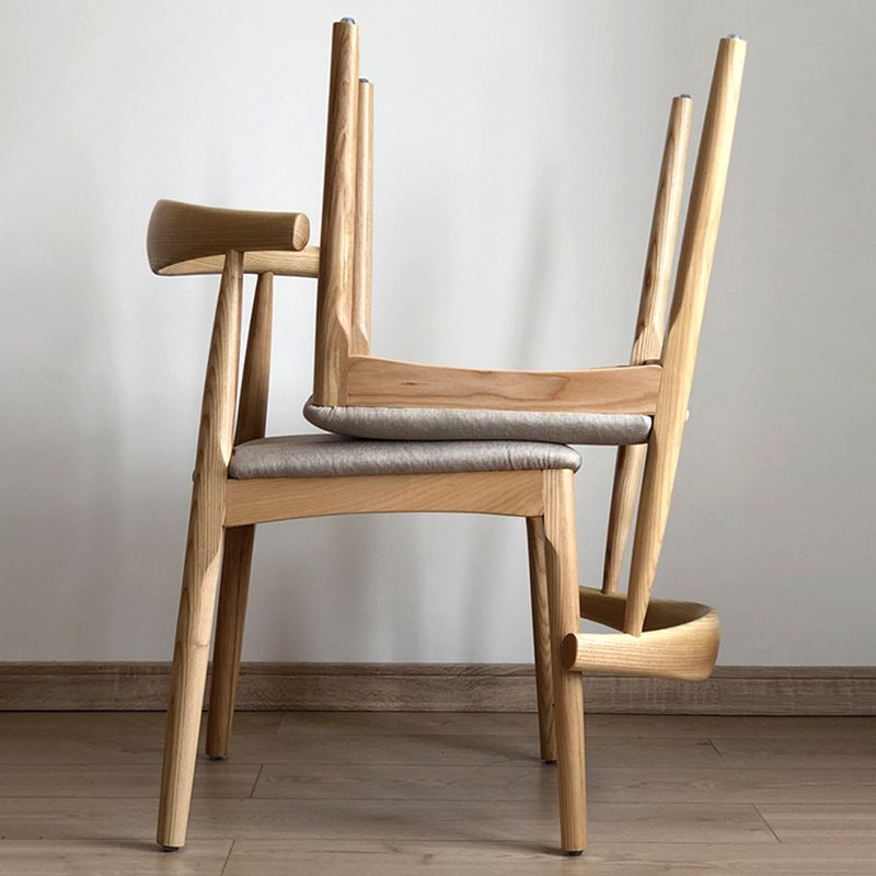 Modern Wood Dining Armless Chairs Open Back Dining Side Chair (Set of 2) Clearhalo ' kitchen&dining_furn' 'Dining Chairs' 'Dining Tables & Seating' 'dining_chair' 'furn' 'furn_dining_chair' 'Furniture' 'furniture_dining_chair' 'Kitchen & Dining Furniture' 'kitchen' 1200x1200_a28f19f3-bc3b-4877-a233-74cdc6ba64a7
