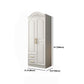 French Country Wardrobe White Colour Wooden Wardrobe Closet With 2 Drawers