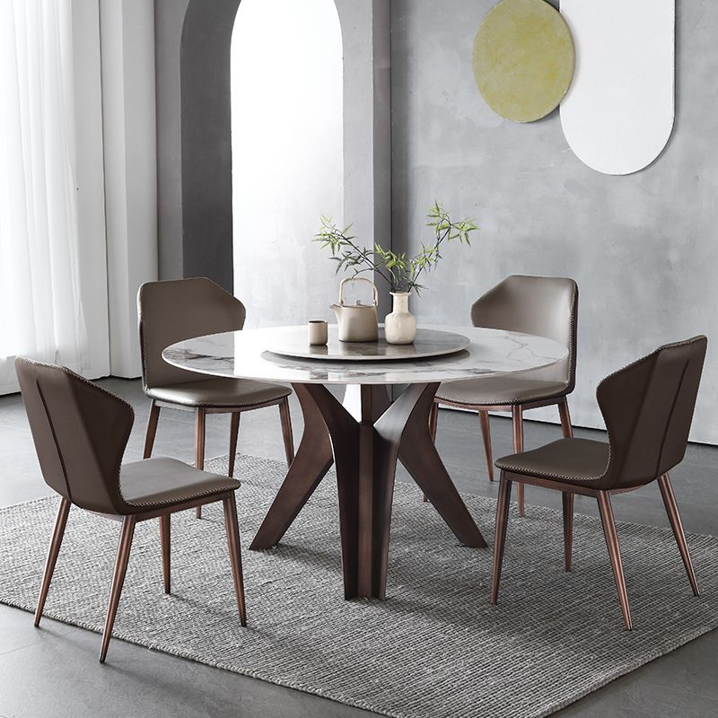 1/2/4/5/7 Pcs Metal Modern Dining Set with Round Table Dinette Set Clearhalo 'Dining Room Sets' 'Dining Tables & Seating' 'dining_room_set' 'furn' 'furn_dining_room_set' 'Furniture' 'furniture_dining_room_set' 'Kitchen & Dining Furniture' 'kitchen&dining_furn' 'kitchen' 1200x1200_a2905833-5ee8-44a7-a7cc-644275e7e4ae