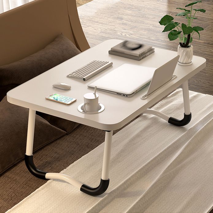 Modern Curved Writing Desk Folding Manufactured Wood Desk with Sled Base Clearhalo 'furn' 'furn_office_desk' 'Furniture' 'furniture_office_desk' 'Office Desks' 'Office Furniture' 'office_desk' 1200x1200_a291c98e-6e08-4d40-b6a4-556447785479