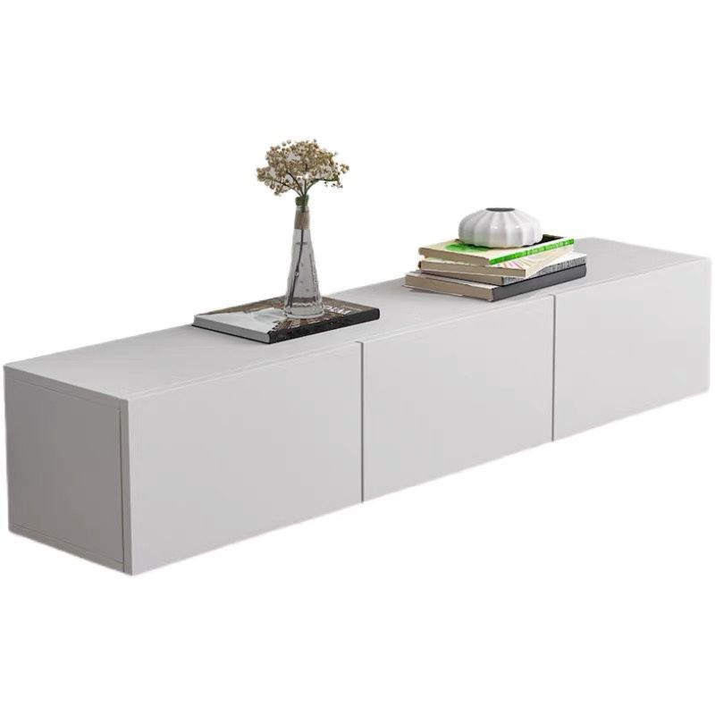 12 / 16 - Inch TV Console Faux Wood TV Console Stand With Cabinets / Drawers in White Clearhalo 'furn' 'furn_tv_stands_entertainment_centers' 'Furniture' 'Living Room Furniture' 'TV Stands & Entertainment Centers' 'TV Stands & Media Storage Furniture' 'tv_stands_entertainment_centers' 1200x1200_a2921de6-ec08-47ab-b191-9520debb91f2