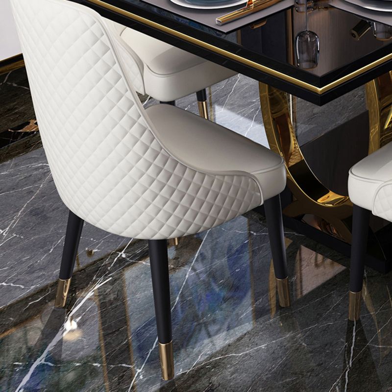 Nordic Glam Style Dining Chairs Wooden Dining Armless Side Chair for Kitchen (Set of 2) Clearhalo ' kitchen&dining_furn' 'Dining Chairs' 'Dining Tables & Seating' 'dining_chair' 'furn' 'furn_dining_chair' 'Furniture' 'furniture_dining_chair' 'Kitchen & Dining Furniture' 'kitchen' 1200x1200_a292c328-da07-4372-8350-a2a207b354f3