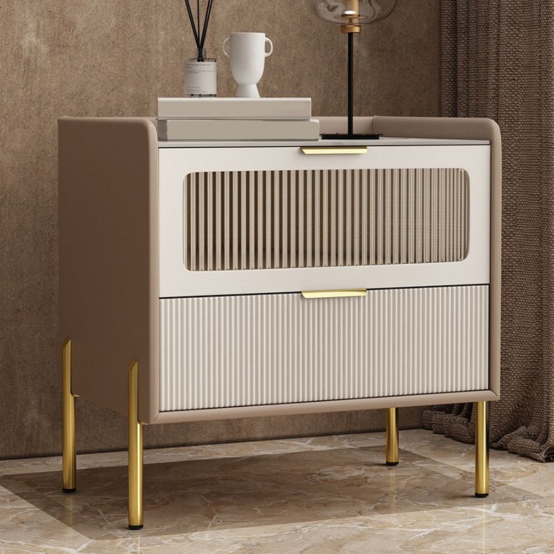 Table table de chevet de table de glamour classique pour chambre à coucher