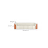 リビングルーム用の白い木製の断面染色耐性断面ソファ