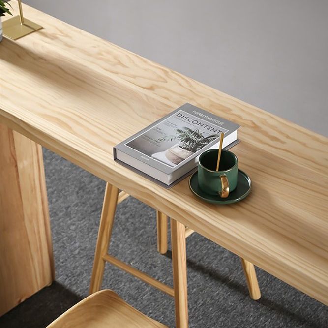 Rectangle Solid Wood Top Counter Table 42-inch Height Simple Bar Table Clearhalo 'Bar Furniture' 'Bar Tables' 'bar_tables' 'furn' 'furn_bar_tables' 'Furniture' 'furniture_bar_tables' 'Kitchen & Dining Furniture' 1200x1200_a293a839-7804-42ee-8adf-40770c07d100